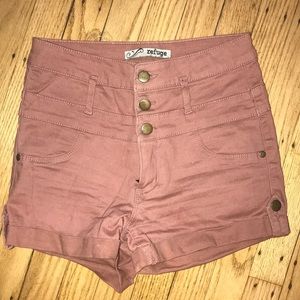Plum High Waisted Shorts